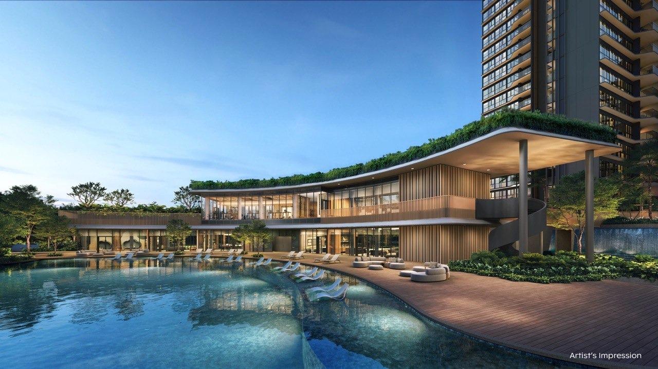 Thomson Reserve clubhouse and pool, artist's impression